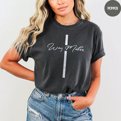 Comfort Colors® Way Maker Shirt, Inspirational Shirt, Religious Shirt, Faith Shirt, Bible Verse Tee, Family Matching Shirt