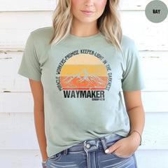 Comfort Colors® Way Maker Shirt, Miracle Worker, Promise Keeper, Christian Shirt, Church Shirt, Faith Shirt, Way Maker Song Shirt