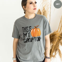 Comfort Colors® This Is My Crop Top Shirt, Funny Farmer Shirt, Farm Life Shirt, Funny Shirt for Women, Farm Girl Clothing