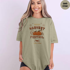 Comfort Colors® Harvest Festival Shirt, Pumpkin Harvest Shirt, Gift For Autumn Harvest Tshirt, Autumn Harvest Tshirt