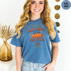 Comfort Colors® Harvest Festival Shirt, Pumpkin Harvest Shirt, Gift For Autumn Harvest Tshirt, Autumn Harvest Tshirt