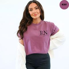 Comfort Colors® Registered Nurse Shirts Pocket, RN Shirts, Nurse Pocket Shirt, Registered Nurse Gift, Nurse Life T-Shirt