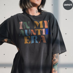 Comfort Colors® In My Auntie Era Shirt, Auntie Shirt, Gift for Aunt, Aunt Birthday Gift, Pregnancy Announcement Shirt for Aunt