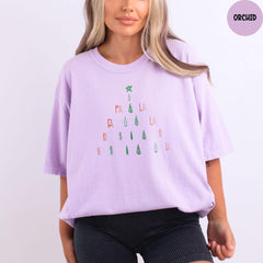 Comfort Colors® Fa La La Christmas Tree Shirt, Funny Christmas T-Shirt, Cute Christmas Shirt, Holiday Shirt, Christmas Gifts