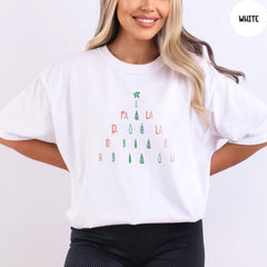 Comfort Colors® Fa La La Christmas Tree Shirt, Funny Christmas T-Shirt, Cute Christmas Shirt, Holiday Shirt, Christmas Gifts
