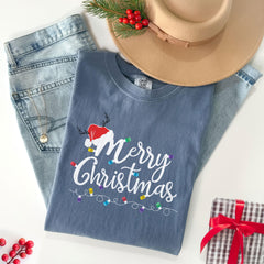 Comfort Colors® - Merry Christmas Shirt - Christmas Tees For Family - Xmas Crewneck - Christmas Shirts - Winter Clothing - Holiday Tshirts