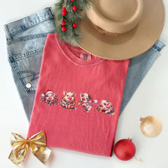 Comfort Colors® - Pig Christmas Shirt - Christmas Animal Shirt - Funny Christmas Shirt - Holiday Tshirts - Cute Xmas Shirt - Christmas Gift