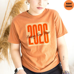 Comfort Colors® Happy New Year Shirt, Hello 2026 Shirt, Happy New Year Party T-Shirt, Family Holiday Tee, New Year Crew Shirt