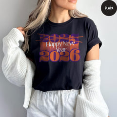 Comfort Colors® Happy New Year Shirt, Christmas T-shirt, New Year 2026 Gift, Happy New Year Festive Party Shirts