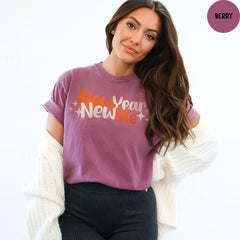 Comfort Colors® New Year New Me Shirt, Happy New Year Shirt, Merry Christmas Tee, New Year Party Outfit, 2026 Women's Shirts