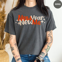 Comfort Colors® New Year New Me Shirt, Happy New Year Shirt, Merry Christmas Tee, New Year Party Outfit, 2026 Women's Shirts