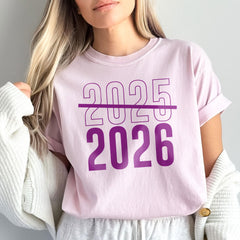 Comfort Colors® Happy New Year Shirt, Goodbye 2025, Hello 2026 Shirt, Happy New Year 2026 Crew Shirt, Christmas Matching Family Tee