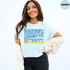 Comfort Colors® Happy New Year Shirt, Hello 2026 Shirt, Christmas Shirt, Welcome 2026 Shirt, New Year Shirt, Christmas Gift