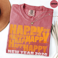 Comfort Colors® Happy New Year Shirt, Hello 2026 Shirt, Christmas Shirt, Welcome 2026 Shirt, New Year Shirt, Christmas Gift