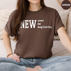 Comfort Colors® New Year Me Beginning, Happy New Year Shirt, Hello 2026 Shirt, Christmas T-shirt, Happy New Year 2026 Gift