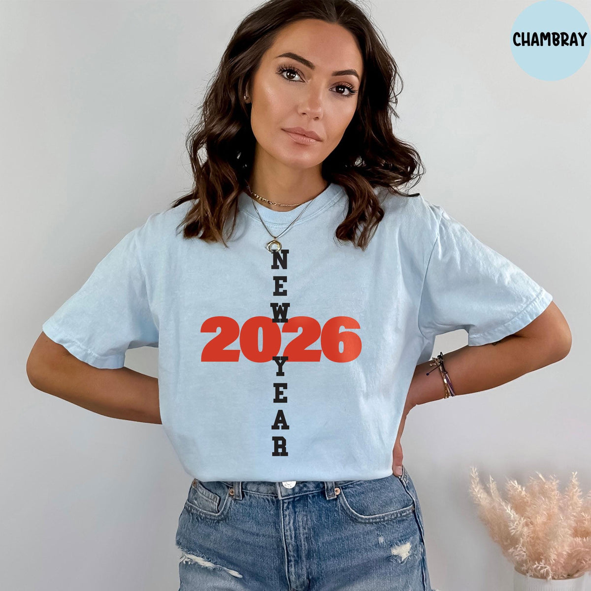 Comfort Colors® New Year 2026 Shirt, Hello 2026 Shirt, Happy New Year Shirt, Christmas T-shirt, Family Matching New Years Shirt