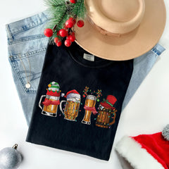Comfort Colors® Christmas Beer Shirt - Christmas Drinking Shirt - Beer Lover Gift - Christmas Party Shirt - Christmas Spirit Shirt
