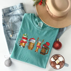 Comfort Colors® Christmas Beer Shirt - Christmas Drinking Shirt - Beer Lover Gift - Christmas Party Shirt - Christmas Spirit Shirt