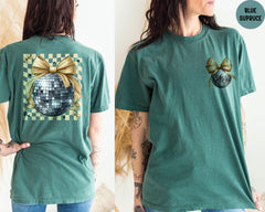 Comfort Colors® Coquette Disco Ball Shirt, Happy New Year Shirt, Disco Ball New Year Shirt, New Year Gift, Party Vibes Gift