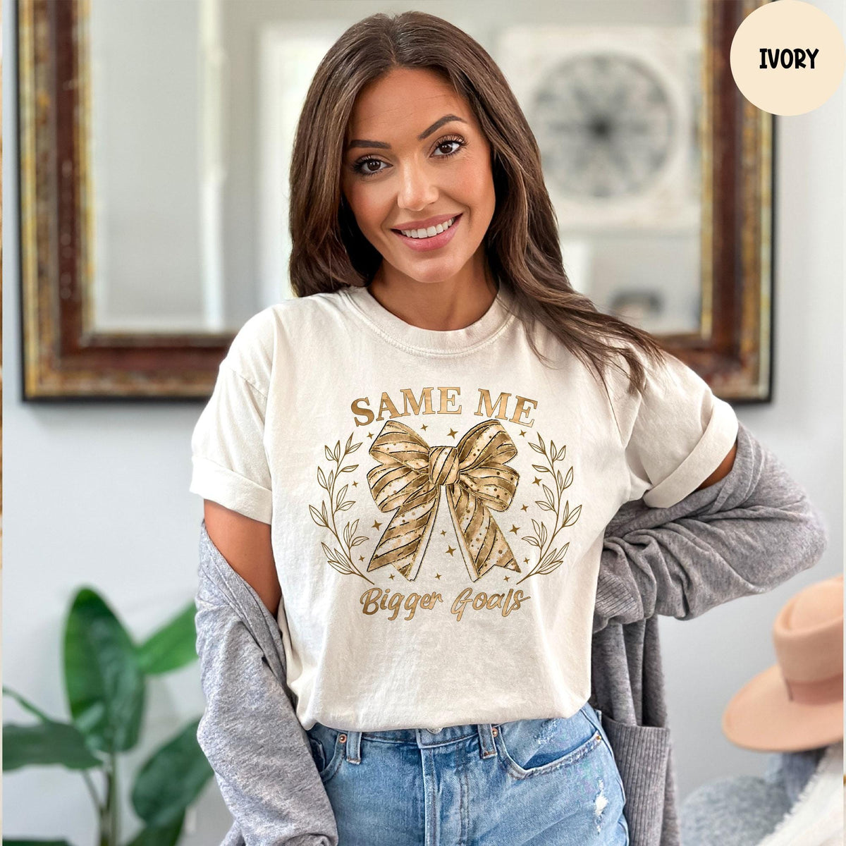 Comfort Colors® Same Me Bigger Goals Shirt, Motivational New Year T-Shirt, New Years Tshirt, Welcome 2026 Gift, Goodbye 2025