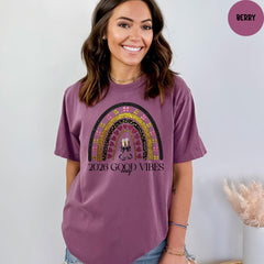 Comfort Colors® 2026 Good Vibes Only Shirt, Retro Shirt, Good Vibes Shirt, Positive Shirt, Motivational Shirt
