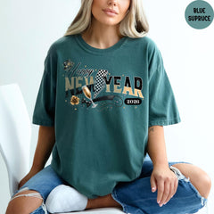 Comfort Colors® Happy New Year 2026 Shirt, Christmas T-shirt, Welcome 2026 Shirt, New Year Holiday Shirt, Hello 2026 Shirt