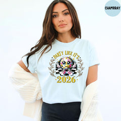 Comfort Colors® Party Like It's 2026 Shirt, New Year's Eve Tee, Funny Disco Ball Shirt, Happy New Year 2026, New Year Party Shirt