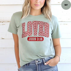 Comfort Colors® Loved John 3:16 Shirt, Valentines Day Shirt, Jesus Shirt, Christian T Shirt, Religious Shirt, Christian Valentines Day Tee
