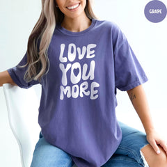 Comfort Colors® Love You More Shirt, Valentines Kids Tee, Love Gift, Valentines Day Tee, Couples Shirt, Heart Kids Shirt