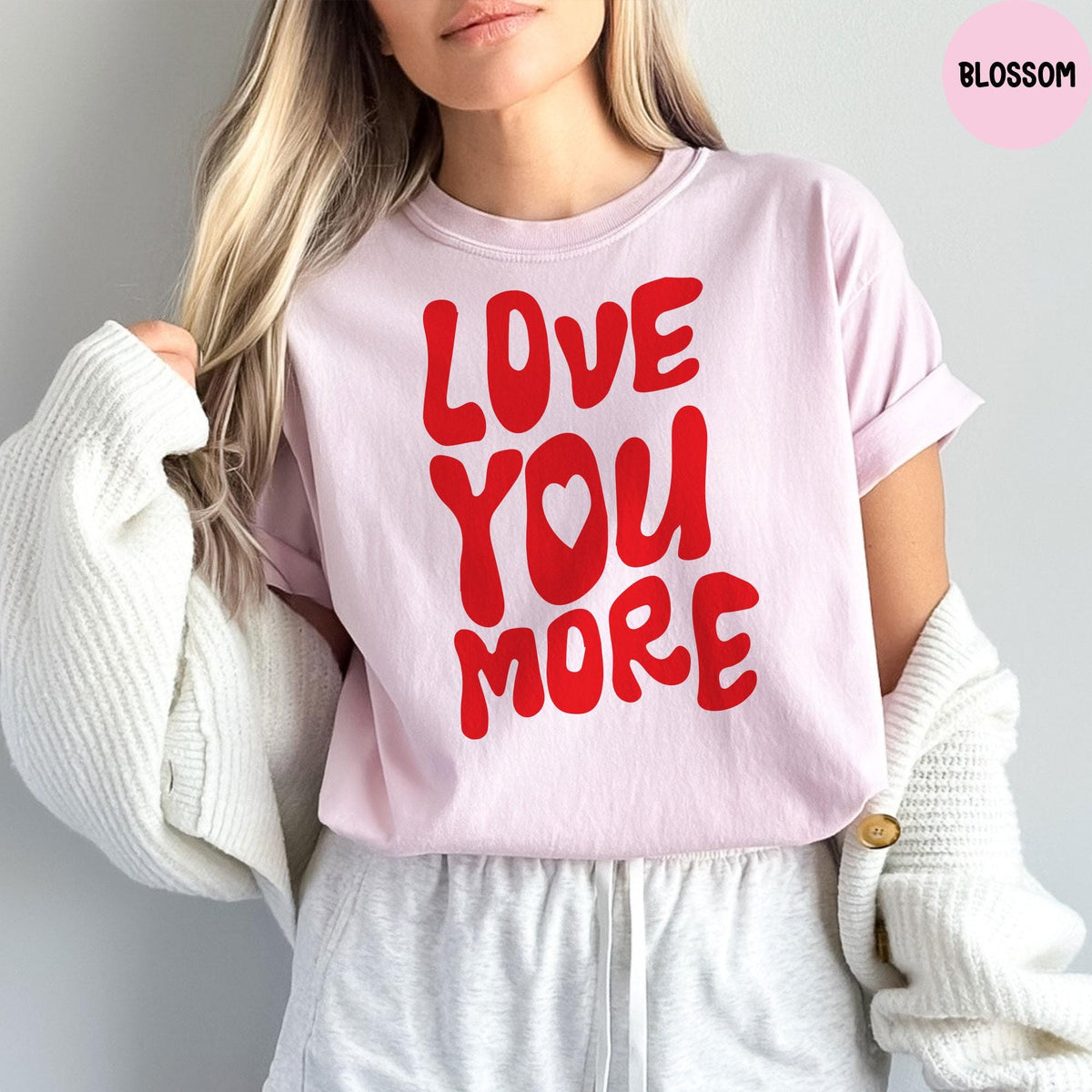 Comfort Colors® Love You More Shirt, Valentines Kids Tee, Love Gift, Valentines Day Tee, Couples Shirt, Heart Kids Shirt