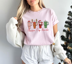 Comfort Colors® - Christmas Obsessive Cup Disorder Shirt - Xmas OCD Tee - Christmas Tumbler Shirt - Funny Cup Xmas - Christmas Cup Shirt