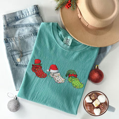 Comfort Colors® - Crocin Around the Christmas - Funny Christmas Shirt - Merry Crocmas - Christmas Graphic Shirt - Funny Christmas Gift