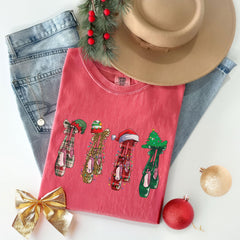 Comfort Colors® - Christmas Ballet T-Shirt - Christmas Dancer Tee - Ballerina Gift - Merry Dancemas - Women's Holiday Shirt