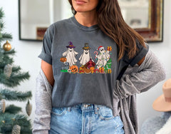 Comfort Colors® - Comfort Colors® - Christmas Ghost T-Shirt - Spooky Holiday Tee - Christmas Vibes Gift - Ghost Santa Shirt