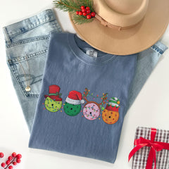 Comfort Colors® - Christmas Pickleball Shirt - Xmas Pickleball Gift - Pickleball Lover Tee - Tis the Season Pickleball - Pickleball Player