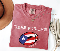 Comfort Colors® Benito Bowl Shirt - Benito Football T-Shirt - Here for The Benito Bowl Tee