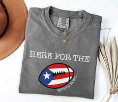 Comfort Colors® Benito Bowl Shirt - Benito Football T-Shirt - Here for The Benito Bowl Tee