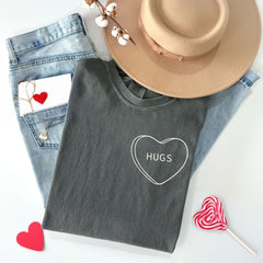 Custom Comfort Colors® Valentine Heart Shirt - Valentine's Gift - Candy Heart T-Shirt