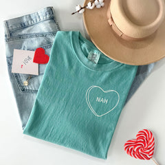 Custom Comfort Colors® Valentine Heart Shirt - Valentine's Gift - Candy Heart T-Shirt