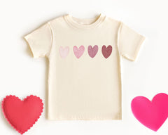 Toddler Valentine Hearts Shirt - Baby Valentines Bodysuit