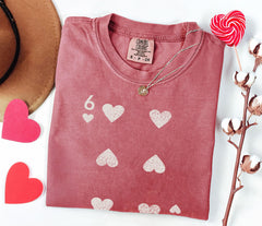 Comfort Colors®  67 Valentine Shirt - Valentine Couple Shirts - Seven of Hearts - Six of Hearts