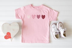 Toddler Valentine Hearts Shirt - Baby Valentines Bodysuit