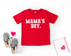 Mama's Boy Shirt - Boys Valentine T-Shirt - Valentines Outfit - School Party Tee - Kids Valentine Shirt
