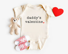 Daddy's Valentine Toddler Shirt - Valentines Day Kids Tee