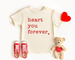 Kids Valentines Day Shirts - Heart You Forever Baby Toddler Youth - Valentines Outfit