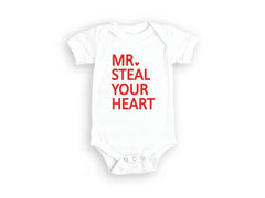Mr. Steal Your Heart Shirt - Boys Valentine Shirt - Toddler Valentine