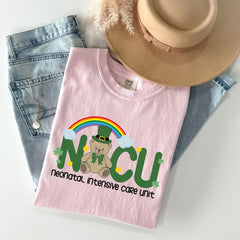 Comfort Colors® NICU St Patrick Shirt - Irish NICU T-Shirt -  St. Paddies Outfit  for Neonatal Nurse