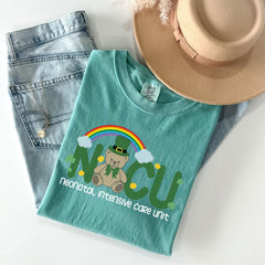 Comfort Colors® NICU St Patrick Shirt - Irish NICU T-Shirt -  St. Paddies Outfit  for Neonatal Nurse