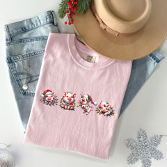 Comfort Colors® - Pig Christmas Shirt - Christmas Animal Shirt - Funny Christmas Shirt - Holiday Tshirts - Cute Xmas Shirt - Christmas Gift