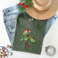 Comfort Colors® - Sea Turtle Christmas Tshirt - Cute Christmas Shirt - Sea Turtle Gifts - Funny Christmas Shirt - Holiday Tshirts